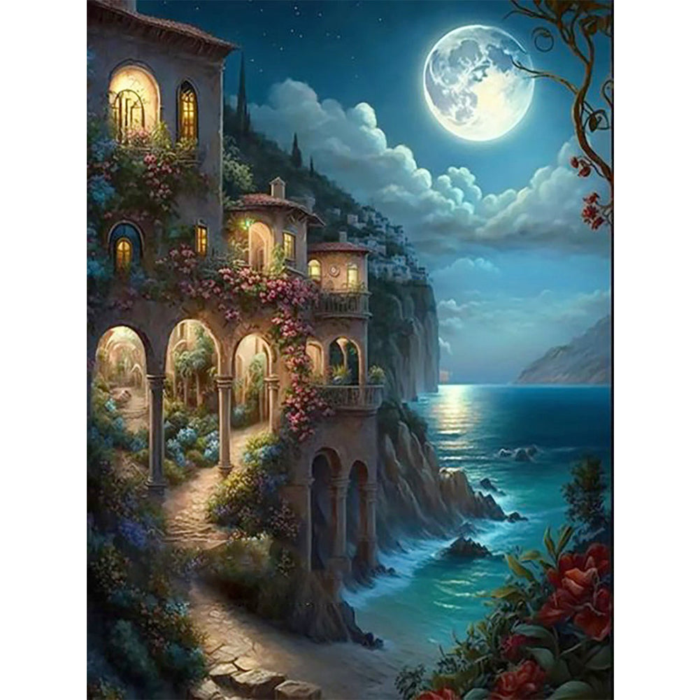 Huancan - Dreamlike Scenery - 50*65CM 16CT 2 Stamped Cross Stitch
