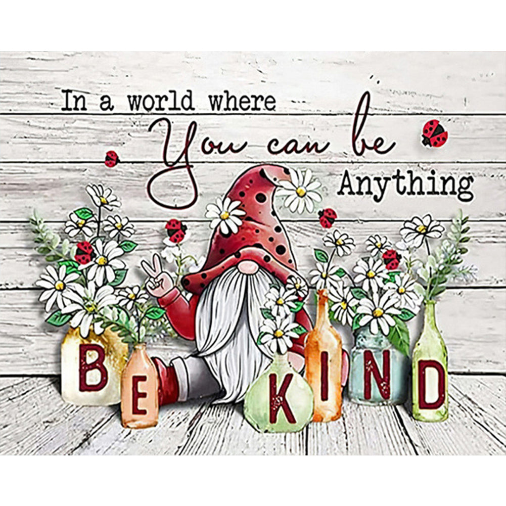 Gnome 50*40CM(Picture) Full Square Drill Diamond Painting
