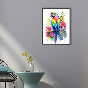 Parrot 40*50CM(Canvas) Full Round Drill Diamond Painting
