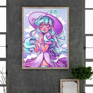 Elemental Girl 30*40CM(Canvas) Full Round Drill Diamond Painting