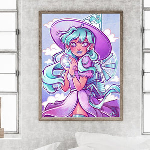 Elemental Girl 30*40CM(Canvas) Full Round Drill Diamond Painting