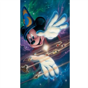 Disney Mickey Mouse 40*70CM(Canvas) Full Round Drill Diamond Painting