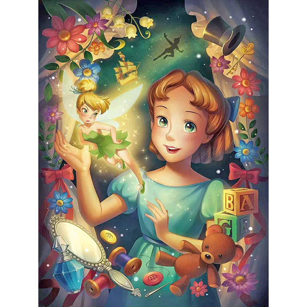 Wonderful Fairies 30*40CM(Canvas) Full Round Drill Diamond Painting