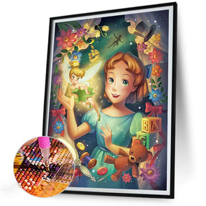 Wonderful Fairies 30*40CM(Canvas) Full Round Drill Diamond Painting