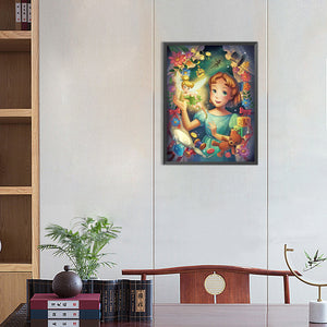 Wonderful Fairies 30*40CM(Canvas) Full Round Drill Diamond Painting