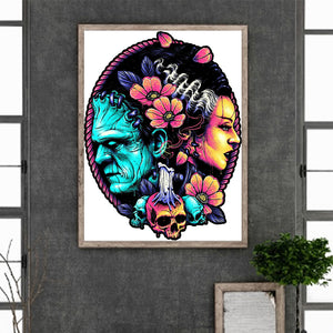 Horror Wax Figure 30*40CM(Canvas) Full Round Drill Diamond Painting
