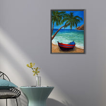 Load image into Gallery viewer, Coconut Tree Beach 40*50CM(Canvas) Full Round Drill Diamond Painting

