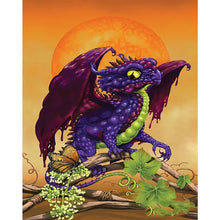 Load image into Gallery viewer, Yishu - Dragon On The Vine - 40*53CM 11CT 3 Stamped Cross Stitch
