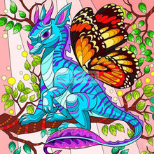 Load image into Gallery viewer, Huancan - Dragon Butterfly - 50*50CM 11CT 3 Stamped Cross Stitch
