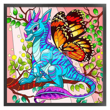 Load image into Gallery viewer, Huancan - Dragon Butterfly - 50*50CM 11CT 3 Stamped Cross Stitch

