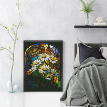 Load image into Gallery viewer, Huancan - Window Paper-Cut Daisy - 50*65CM 14CT 2 Stamped Cross Stitch
