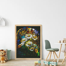 Load image into Gallery viewer, Huancan - Window Paper-Cut Daisy - 50*65CM 14CT 2 Stamped Cross Stitch
