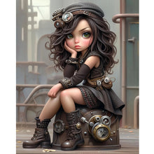 Load image into Gallery viewer, Sweet And Cool Girl 40*50CM(Canvas) Full Round Drill Diamond Painting
