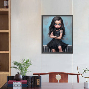 Sweet And Cool Girl 40*50CM(Canvas) Full Round Drill Diamond Painting