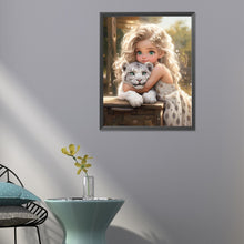 Load image into Gallery viewer, Sweet And Cool Girl 40*50CM(Canvas) Full Round Drill Diamond Painting
