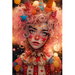 Clown 40*60CM(Canvas) Full Round Drill Diamond Painting