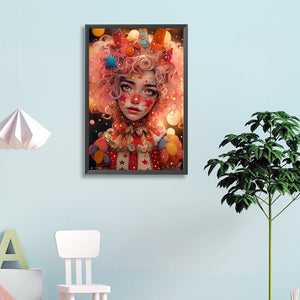 Clown 40*60CM(Canvas) Full Round Drill Diamond Painting