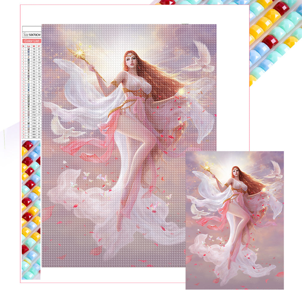 Goddess 50*70CM(Picture) Partial AB Full Square Drill Diamond Painting
