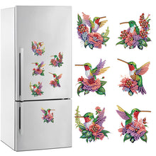 Load image into Gallery viewer, 6 Pcs Diamond Mosaic Magnets Refrigerator for Adult Beginners (Hummingbird)
