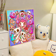 Load image into Gallery viewer, Pink-Haired Girl 40*40CM(Canvas) Full Round Drill Diamond Painting
