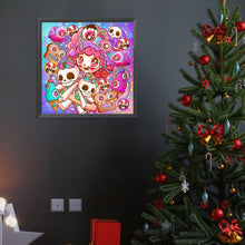 Load image into Gallery viewer, Pink-Haired Girl 40*40CM(Canvas) Full Round Drill Diamond Painting
