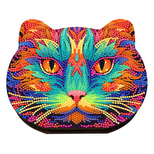 Load image into Gallery viewer, Wood Diamond Painting Jewelry Box Kit for Rings Necklace Organizer (Cat Head)
