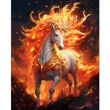 Load image into Gallery viewer, Fire Horse 40*50CM(Canvas) Full Round Drill Diamond Painting
