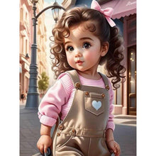 Load image into Gallery viewer, Sweet Girl 30*40CM(Canvas) Full Round Drill Diamond Painting
