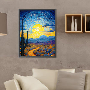 Westward Path 30*40CM(Canvas) Full Round Drill Diamond Painting