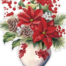 Load image into Gallery viewer, Acrylic Christmas Bouquet Single-Sided Diamond Painting Hanging Pendant 20x25cm
