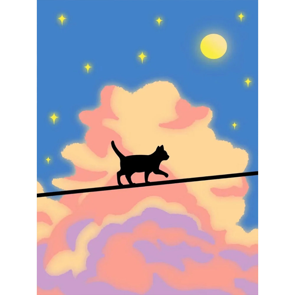 Cartoon Landscape Painting 30*40CM(Canvas) Full Round Drill Diamond Painting