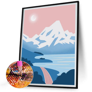 Cartoon Landscape Painting 30*40CM(Canvas) Full Round Drill Diamond Painting