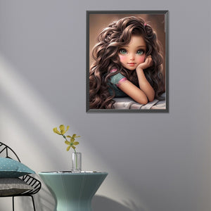 Sweet And Cool Girl 40*50CM(Canvas) Full Round Drill Diamond Painting