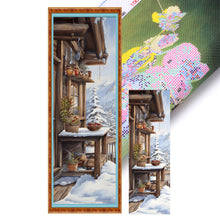 Load image into Gallery viewer, Huancan - Snowy Scene Outside - 30*90CM 11CT 3 Stamped Cross Stitch
