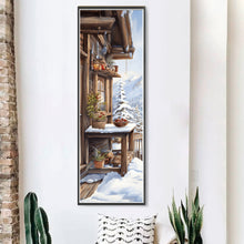Load image into Gallery viewer, Huancan - Snowy Scene Outside - 30*90CM 11CT 3 Stamped Cross Stitch
