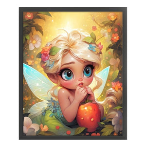 Yishu - Flower Fairy Girl - 50*60CM 11CT 3 Stamped Cross Stitch