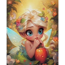 Load image into Gallery viewer, Yishu - Flower Fairy Girl - 50*60CM 11CT 3 Stamped Cross Stitch
