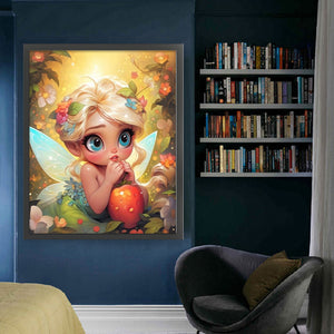 Yishu - Flower Fairy Girl - 50*60CM 11CT 3 Stamped Cross Stitch