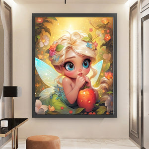 Yishu - Flower Fairy Girl - 50*60CM 11CT 3 Stamped Cross Stitch