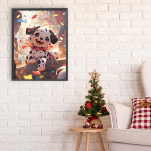 Chinese Zodiac Signs: Dog 30*40CM(Canvas) Full Round Drill Diamond Painting