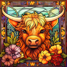 Load image into Gallery viewer, Yak Glass Painting 30*30CM(Canvas) Full Round Drill Diamond Painting
