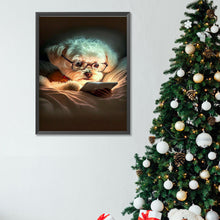 Load image into Gallery viewer, Reading Puppy 30*40CM(Canvas) Full Square Drill Diamond Painting
