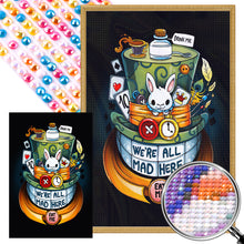 Load image into Gallery viewer, White Rabbit And The Mad Hatter 40*60CM(Picture) Full Round Drill Diamond Painting
