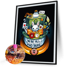 Load image into Gallery viewer, White Rabbit And The Mad Hatter 40*60CM(Picture) Full Round Drill Diamond Painting
