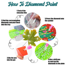 Load image into Gallery viewer, 8 Pcs Acrylic Diamond Painting Coasters Kits with Holder Cork Pads (Maple Leaf)
