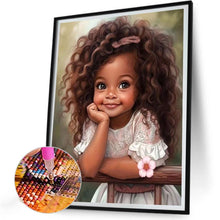 Load image into Gallery viewer, Sweet Girl 30*40CM(Canvas) Full Round Drill Diamond Painting
