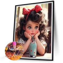Load image into Gallery viewer, Sweet Girl 40*50CM(Canvas) Full Round Drill Diamond Painting
