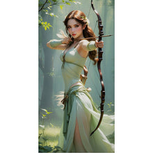 Load image into Gallery viewer, Yishu - Archery Girl - 45*90CM 11CT 3 Stamped Cross Stitch
