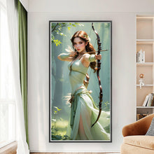 Load image into Gallery viewer, Yishu - Archery Girl - 45*90CM 11CT 3 Stamped Cross Stitch
