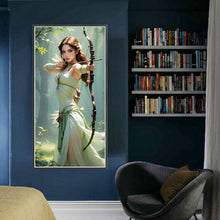 Load image into Gallery viewer, Yishu - Archery Girl - 45*90CM 11CT 3 Stamped Cross Stitch
